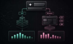 API vs. Browser-Scraping: Wie zuverlässig lässt sich KI-Sichtbarkeit messen?